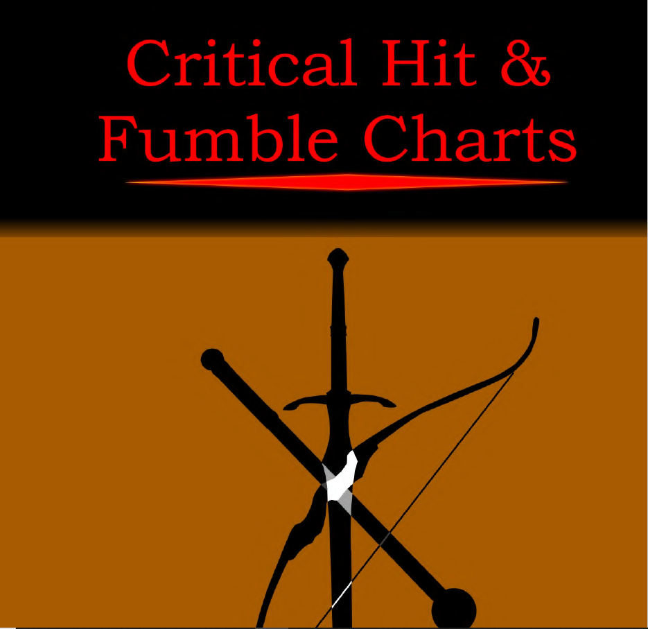 Critical Hit and Fumble Chart PDF 5e with compatibility conversions fo