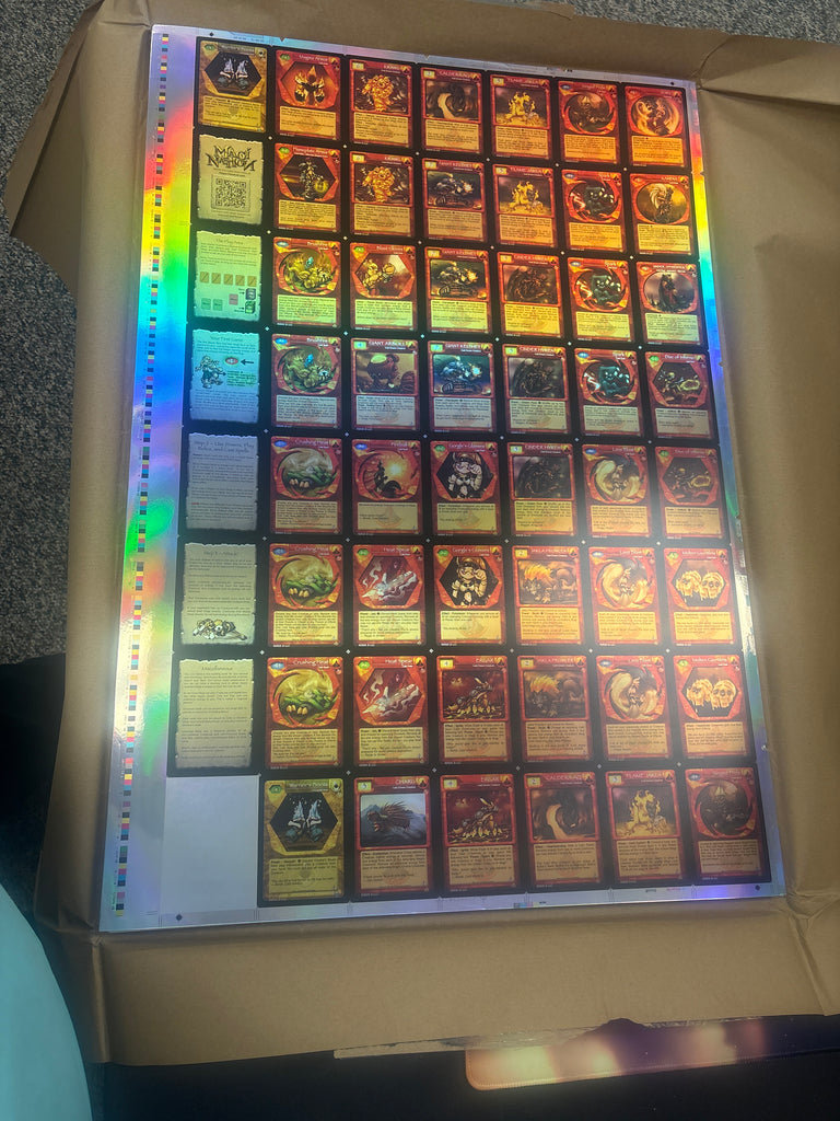 Magi-Nation Traitor's Reach uncut sheet foil The Arcanist's Armory Magi-Nation Traitor's Reach uncut sheet foil The Arcanist's Armory