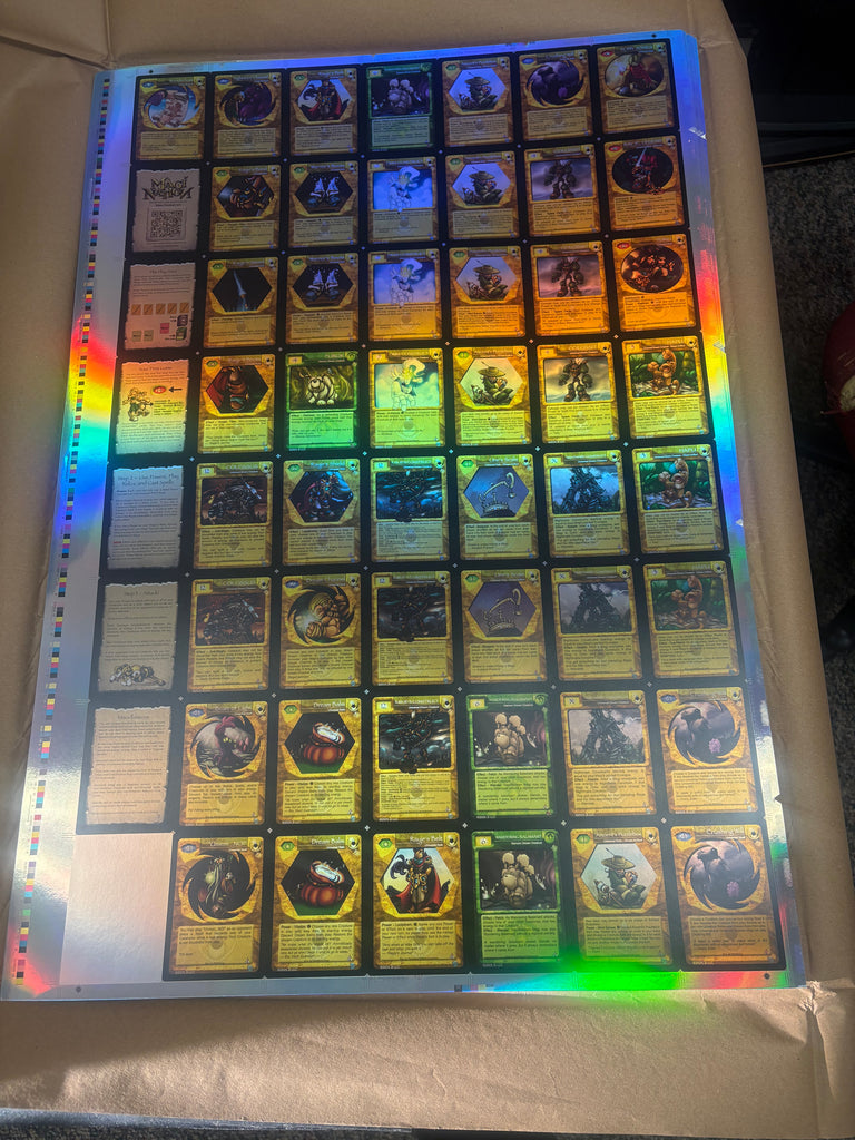 mtg card sheet Magic Uncut Sheets
