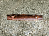 Leather Dice scroll case and mat